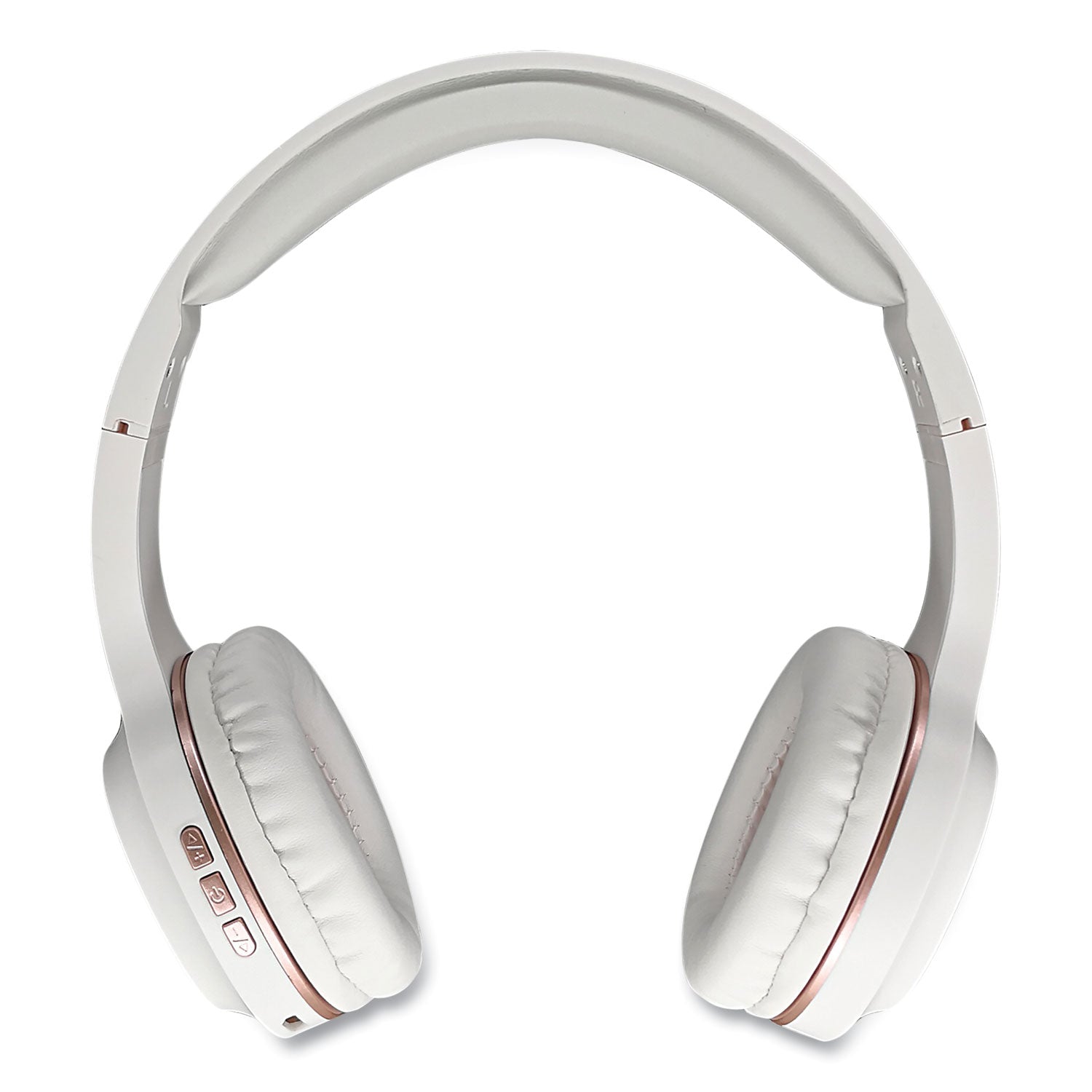 tremors-stereo-wireless-headphones-with-microphone-3-ft-cord-white-rose-gold_mhshp4500r - 1