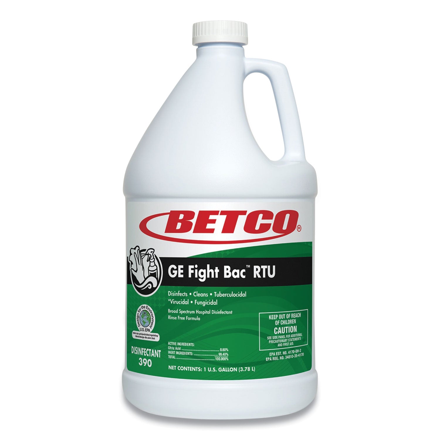 ge-fight-bac-rtu-disinfectant-fresh-scent-1-gal-bottle-4-carton_bet3900400 - 1
