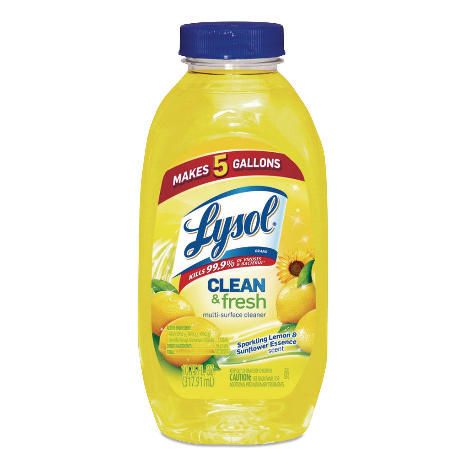 clean-and-fresh-multi-surface-cleaner-sparkling-lemon-and-sunflower-essence-1075-oz-bottle-20-carton_rac93805ct - 1