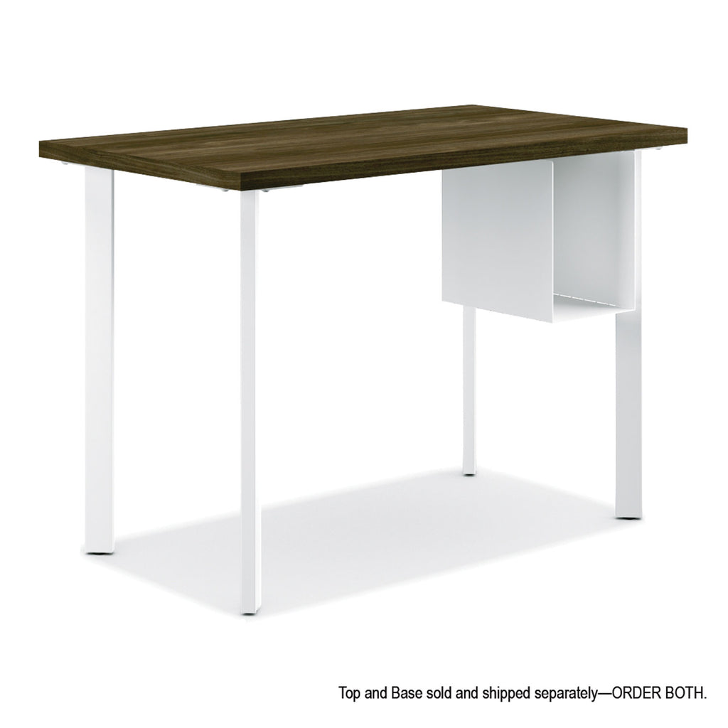 Coze Writing Desk Post Legs with U-Storage Compartment, 5.75" x 28", Designer White, 4 Legs/Set