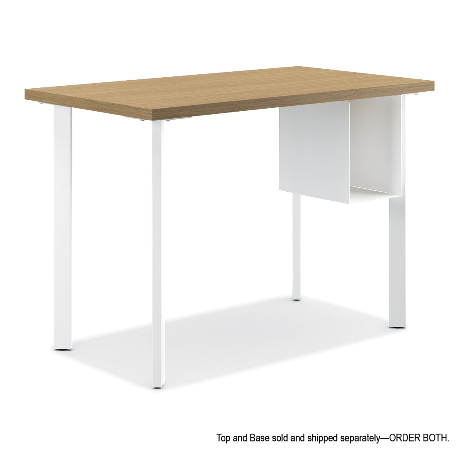Coze Writing Desk Worksurface, Rectangular, 48" x 24", Natural Recon