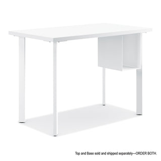 Coze Writing Desk Worksurface, Rectangular, 42" x 24", Designer White