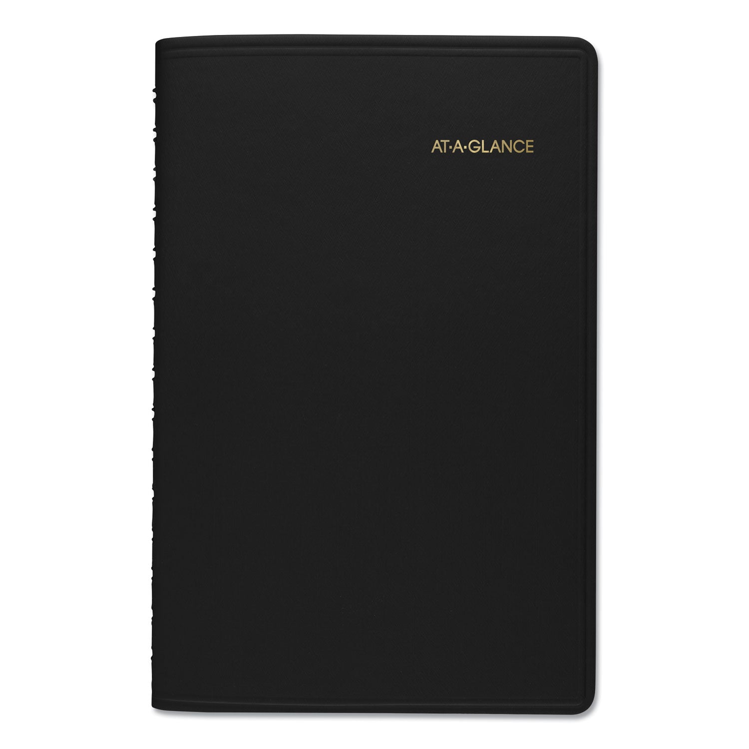 Daily Appointment Book with 15-Minute Appointments, One Day/Page: Mon to Sun, 8 x 5, Black Cover, 12-Month (Jan to Dec): 2024 - 