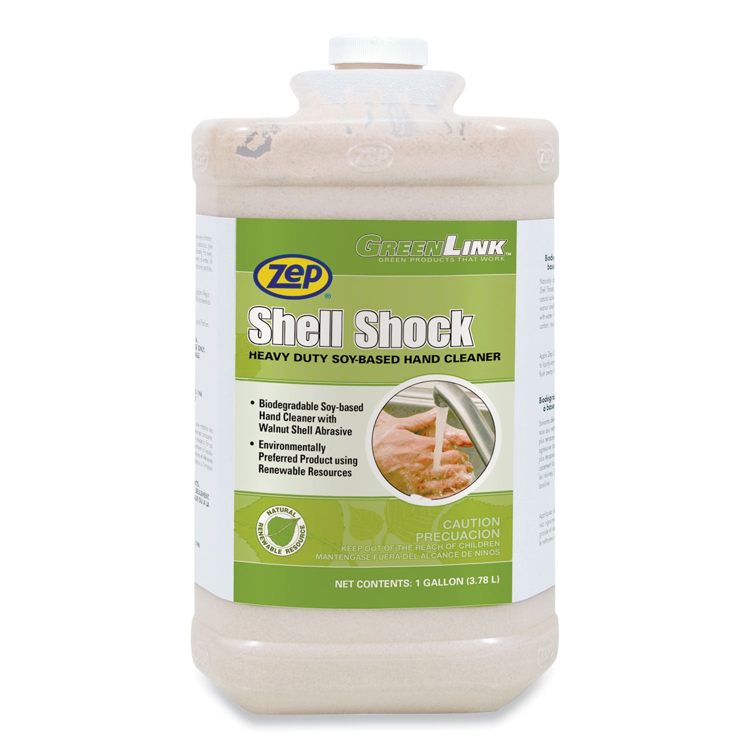 shell-shock-heavy-duty-soy-based-hand-cleaner-cinnamon-1-gal-bottle-4-carton_zpp318524 - 1