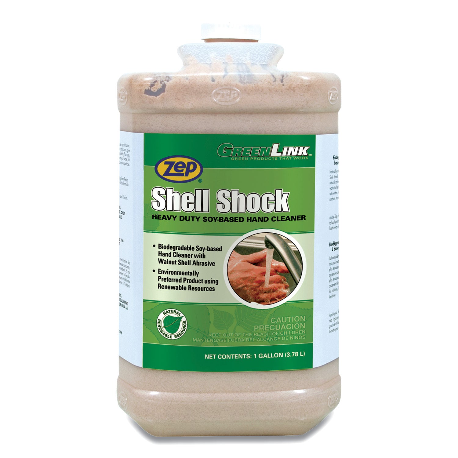 shell-shock-heavy-duty-soy-based-hand-cleaner-cinnamon-1-gal-bottle_zpp318524ea - 1