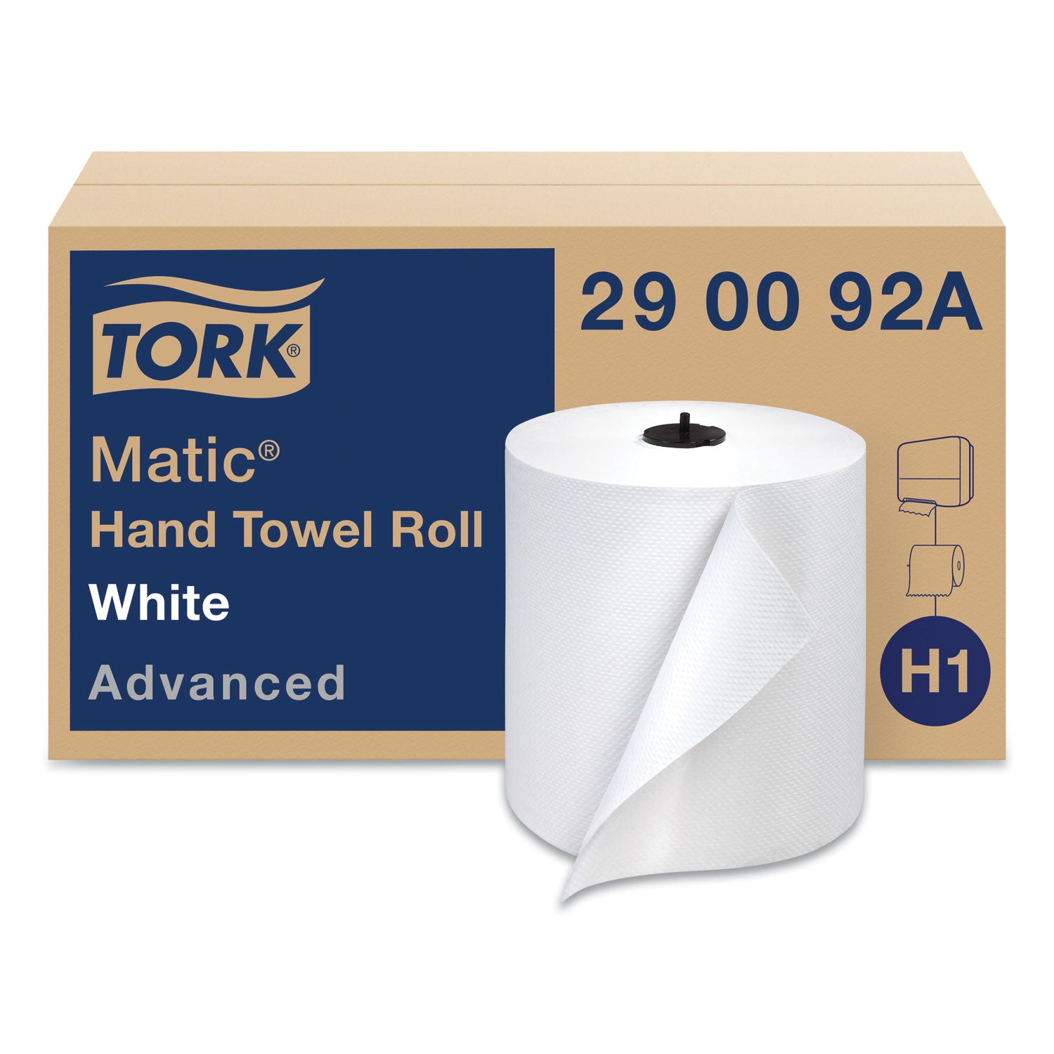 advanced-matic-hand-towel-roll-2-ply-77-x-525-ft-white-643-roll-6-rolls-carton_trk290092a - 2