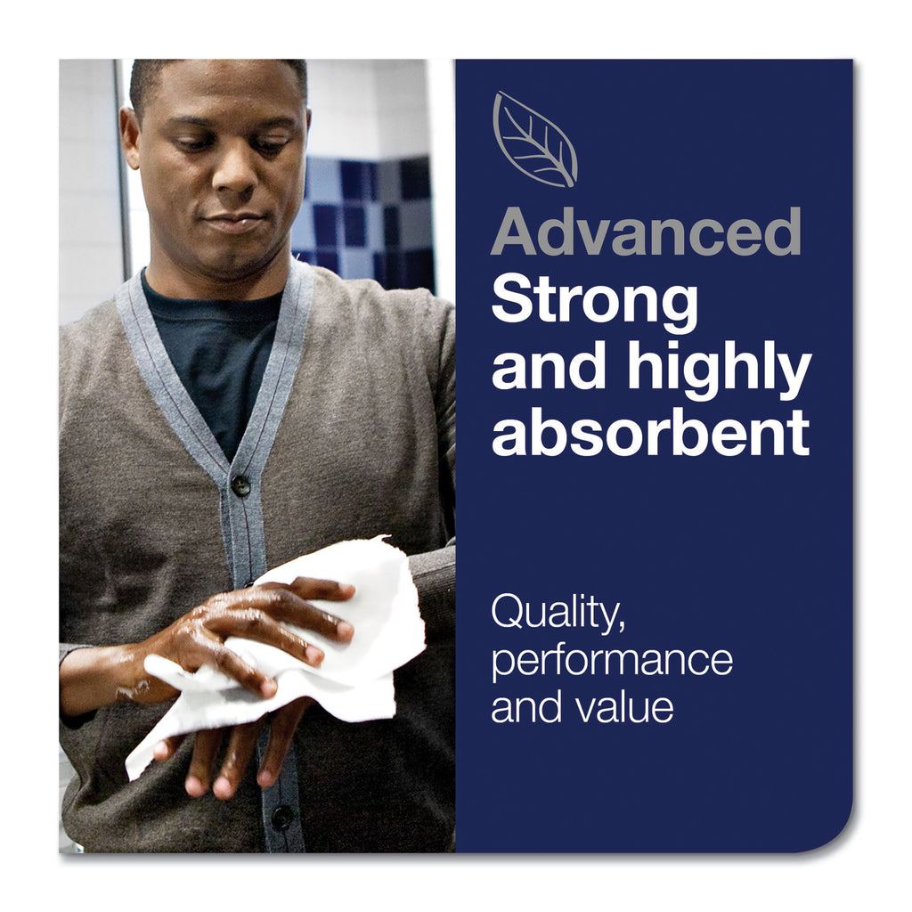 Advanced Matic Hand Towel Roll, 2-Ply, 7.7" x 525 ft, White, 643/Roll, 6 Rolls/Carton