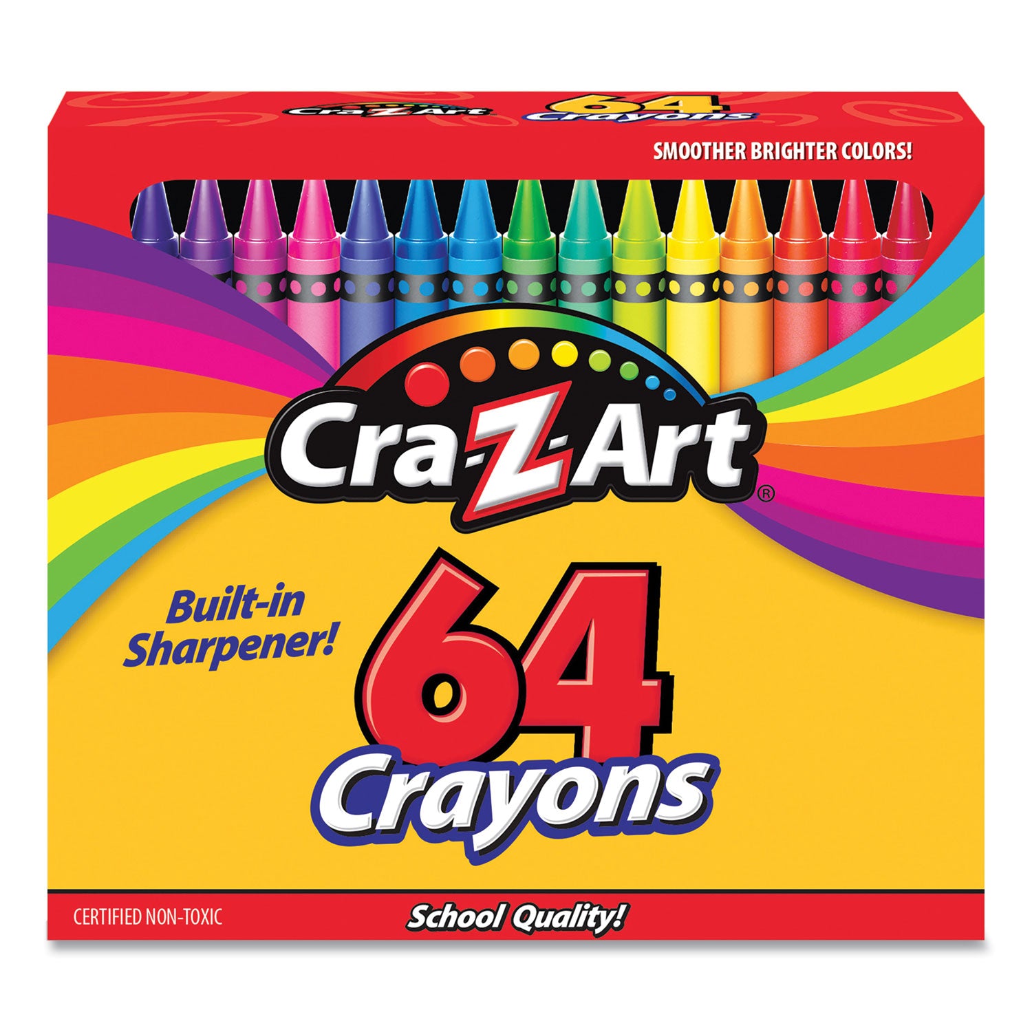 Crayons, 64 Assorted Colors, 64/Pack - 1