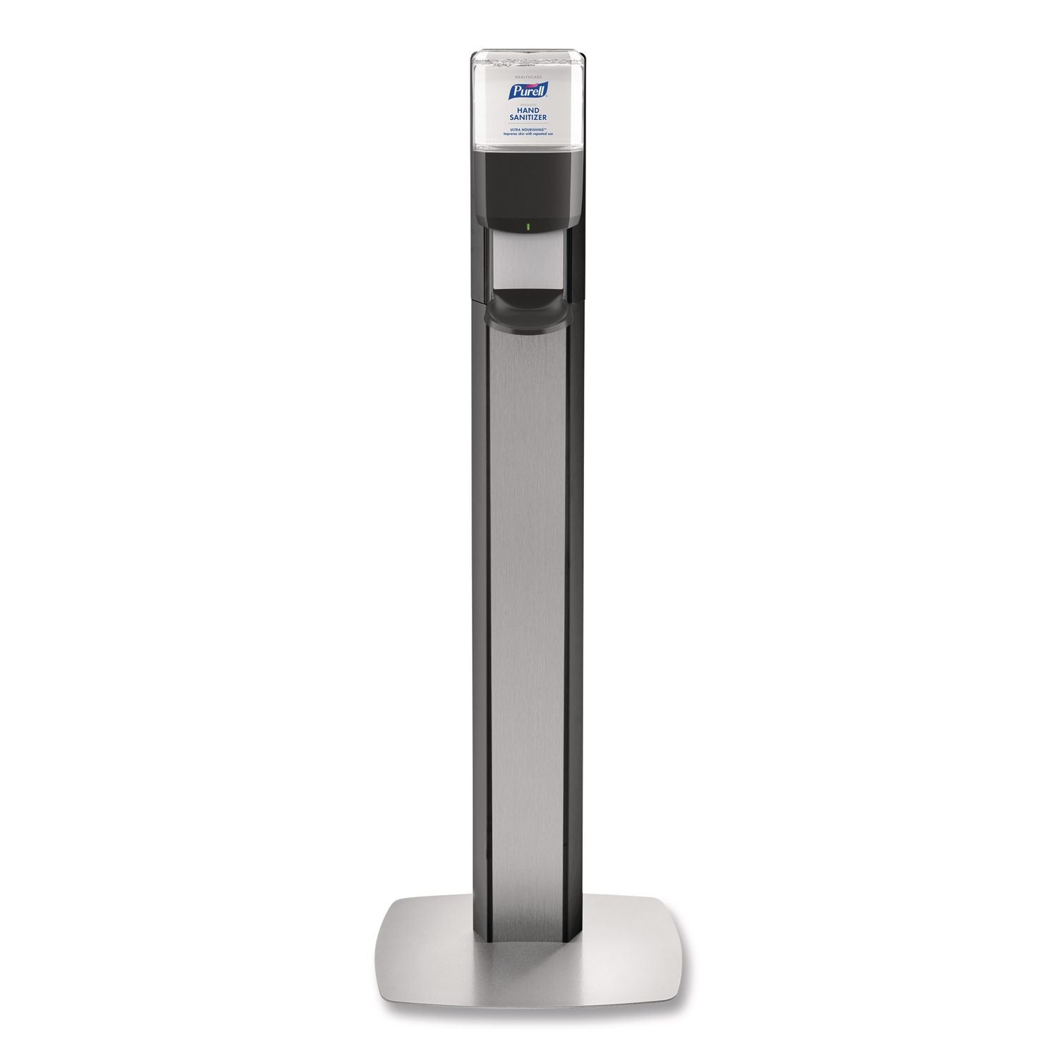 PURELL MESSENGER ES6 Silver Panel Floor Stand with Dispenser - Floor Stand - Graphite, Silver