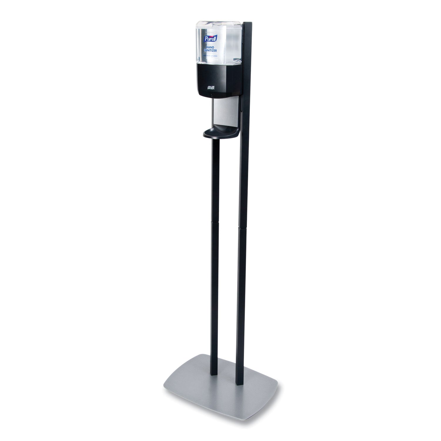es6-hand-sanitizer-floor-stand-with-dispenser-1200-ml-135-x-5-x-285-graphite-silver_goj7216ds - 1