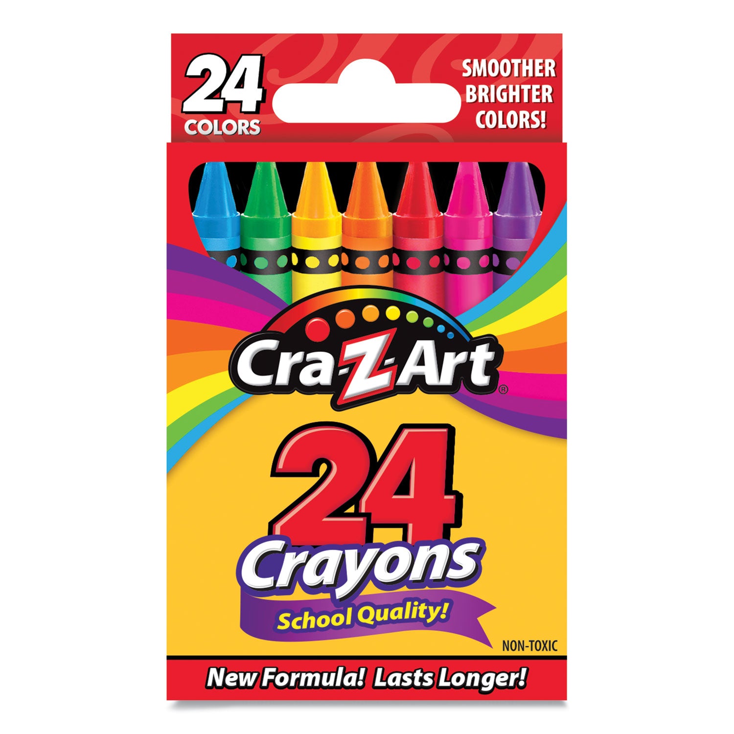School Quality Crayon, Assorted Colors, 24/Box - 1