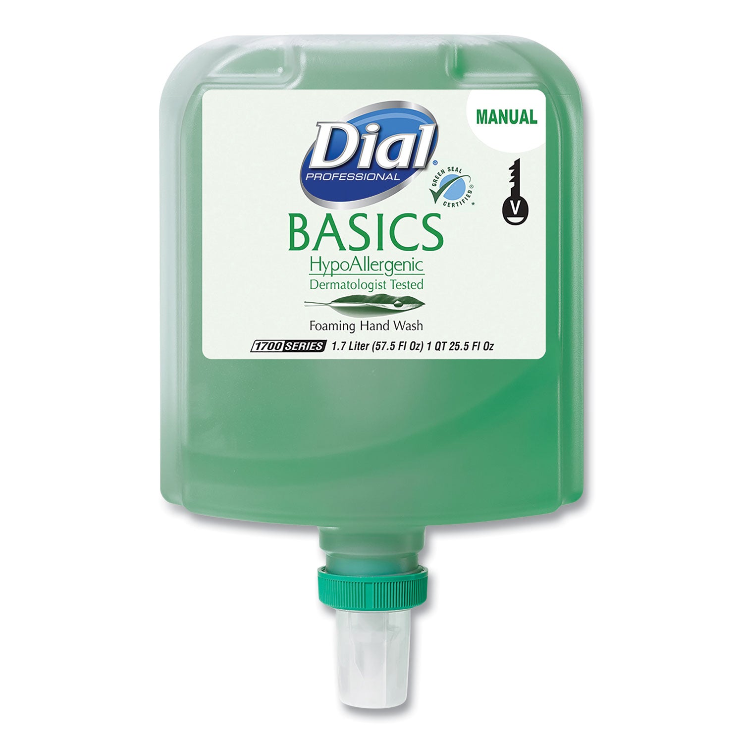 basics-hypoallergenic-foaming-hand-wash-refill-for-dial-1700-v-dispenser-honeysuckle-17-l-3-carton_dia19729ct - 1