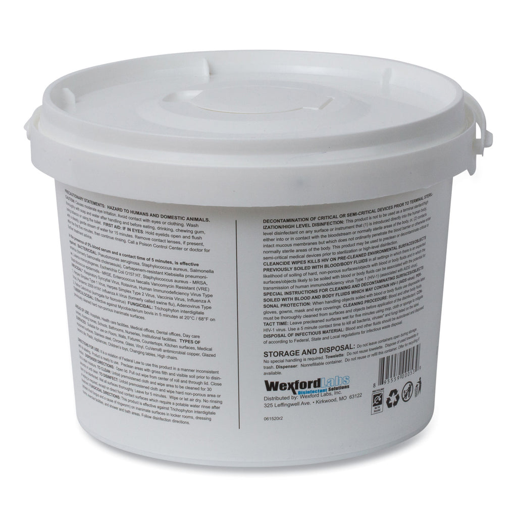 cleancide-disinfecting-wipes-1-ply-8-x-55-fresh-scent-white-400-tub_wxf3130b400dea - 2