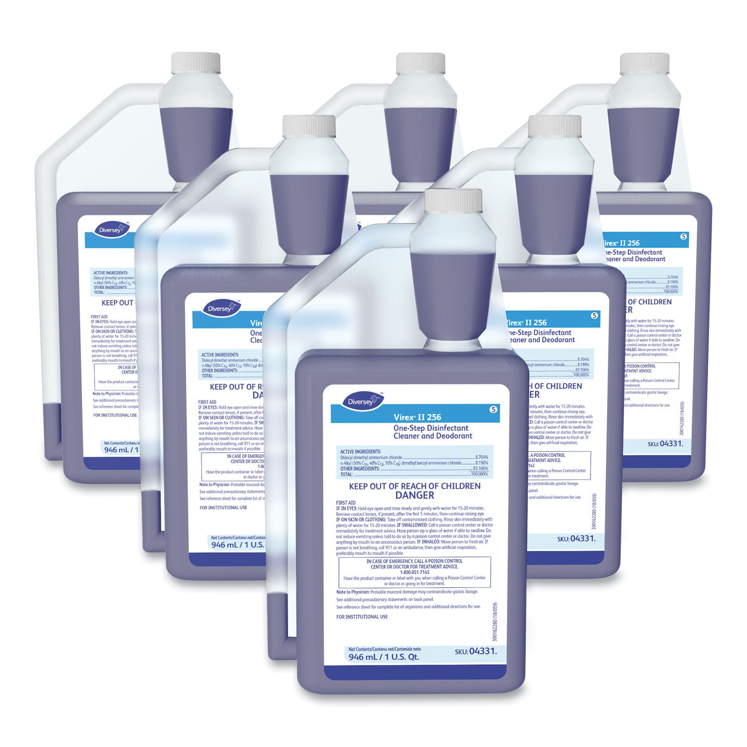 virex-ii-256-one-step-disinfectant-cleaner-deodorant-mint-32oz-bottle6-crtn_dvs04331 - 5
