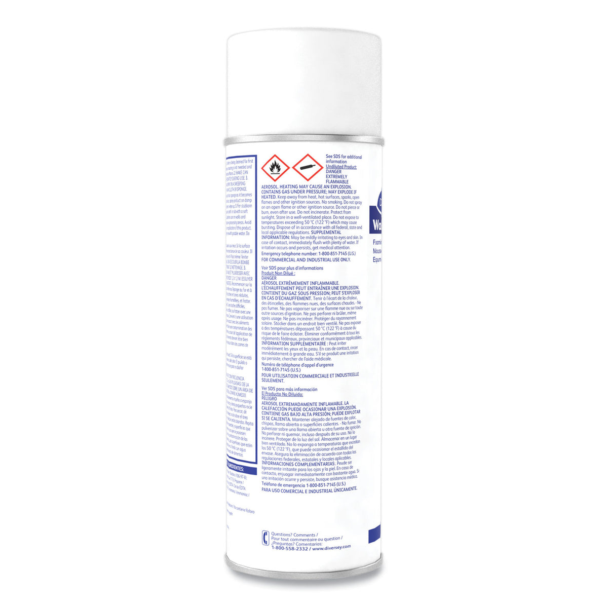 Wall Power Foaming Wall Washer, 20 oz Can, 12/Carton