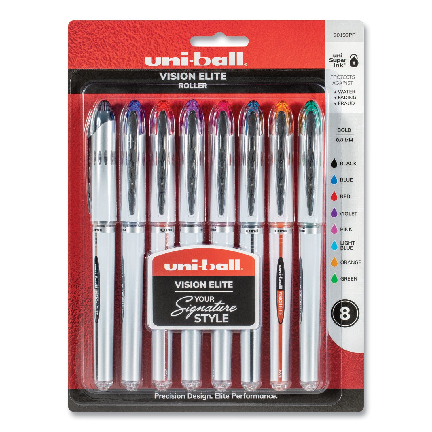 vision-elite-hybrid-gel-pen-stick-bold-08-mm-assorted-ink-and-barrel-colors-8-pack_ubc90199pp - 1