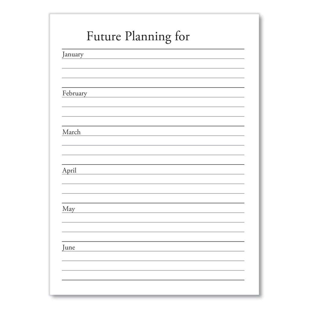 Recycled Weekly Appointment Book Ruled without Appointment Times, 8.75 x 6.88, Black Cover, 12-Month (Jan to Dec): 2024 - 