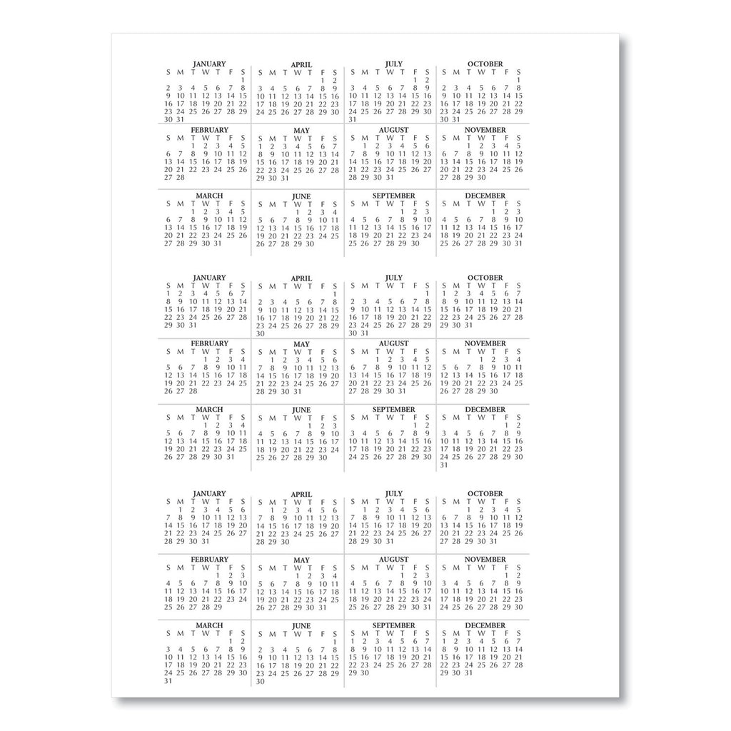 Recycled Weekly Appointment Book Ruled without Appointment Times, 8.75 x 6.88, Black Cover, 12-Month (Jan to Dec): 2024 - 
