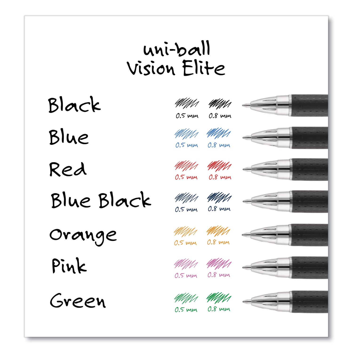 vision-elite-hybrid-gel-pen-stick-bold-08-mm-assorted-ink-and-barrel-colors-8-pack_ubc90199pp - 7