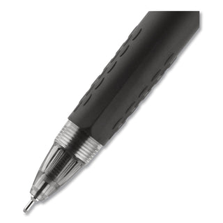 uniball 207 Needle Gel Pens - Medium Pen Point - 0.7 mm Pen Point Size - Needle Pen Point Style - Refillable - Retractable - Black Gel-based Ink - Black Plastic Barrel - Tungsten Carbide, Stainless Steel Tip - 4 / Pack
