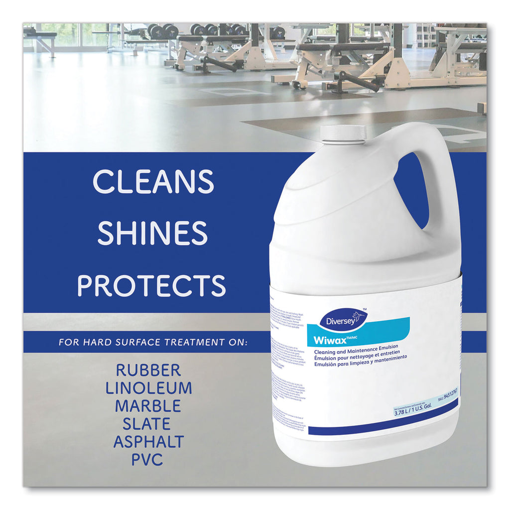 Wiwax Cleaning and Maintenance Solution, Liquid, 1 gal Bottle, 4/Carton