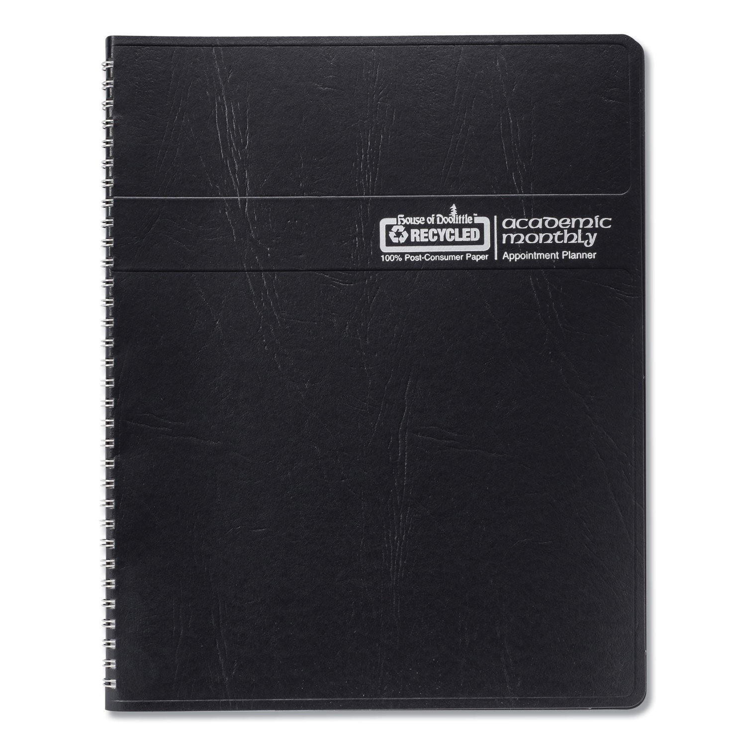 14-Month Recycled Ruled Monthly Planner, 11 x 8.5, Black Cover, 14-Month (July to Aug): 2023 to 2024 - 