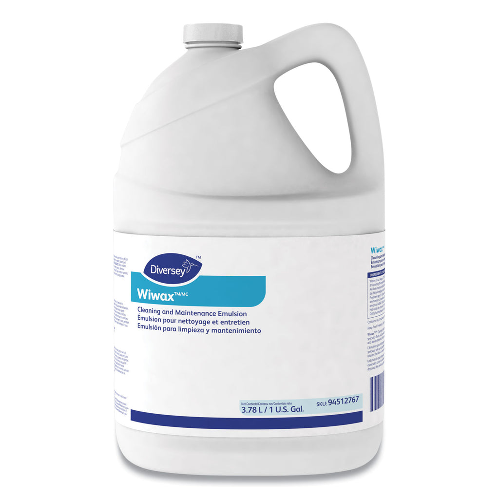 Wiwax Cleaning and Maintenance Solution, Liquid, 1 gal Bottle, 4/Carton