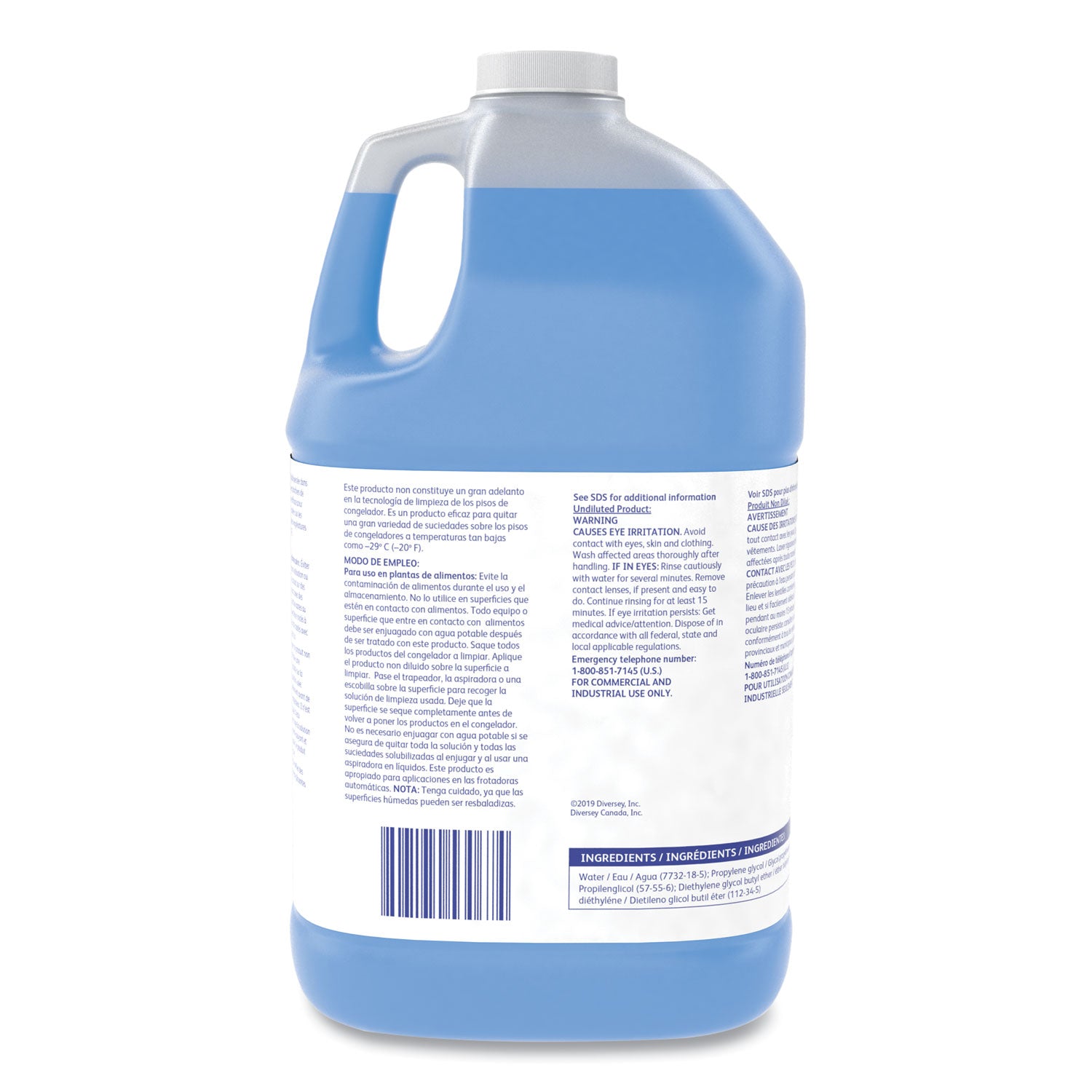 Suma Freeze D2.9 Floor Cleaner, Liquid, 1 gal, 4/Carton - 