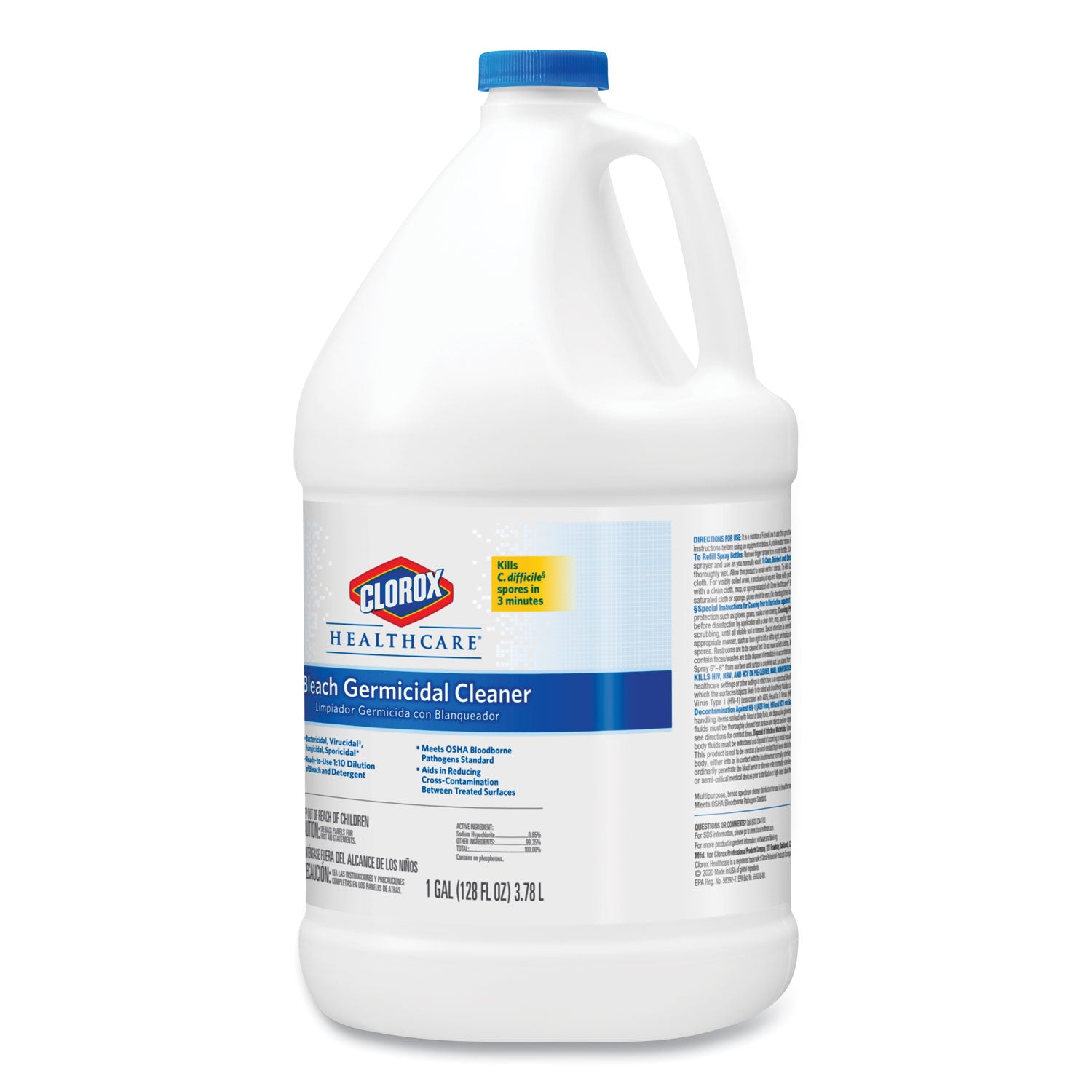 Bleach Germicidal Cleaner, 128 oz Refill Bottle - 