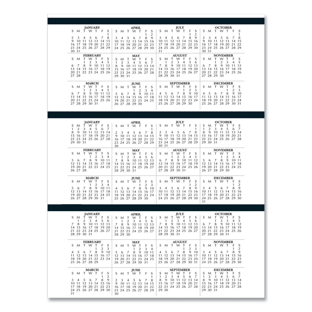 Executive Series Four-Person Group Practice Daily Appointment Book, 11 x 8.5, Black Hard Cover, 12-Month (Jan to Dec): 2024