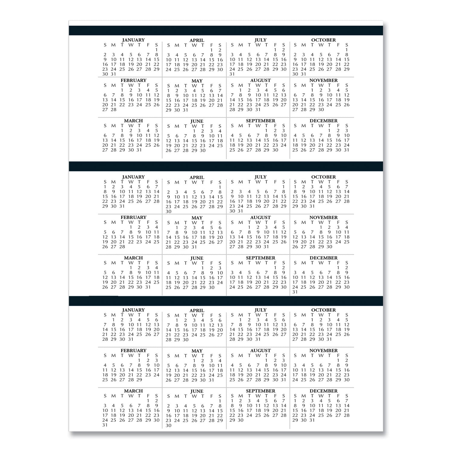 Executive Series Four-Person Group Practice Daily Appointment Book, 11 x 8.5, Black Hard Cover, 12-Month (Jan to Dec): 2024