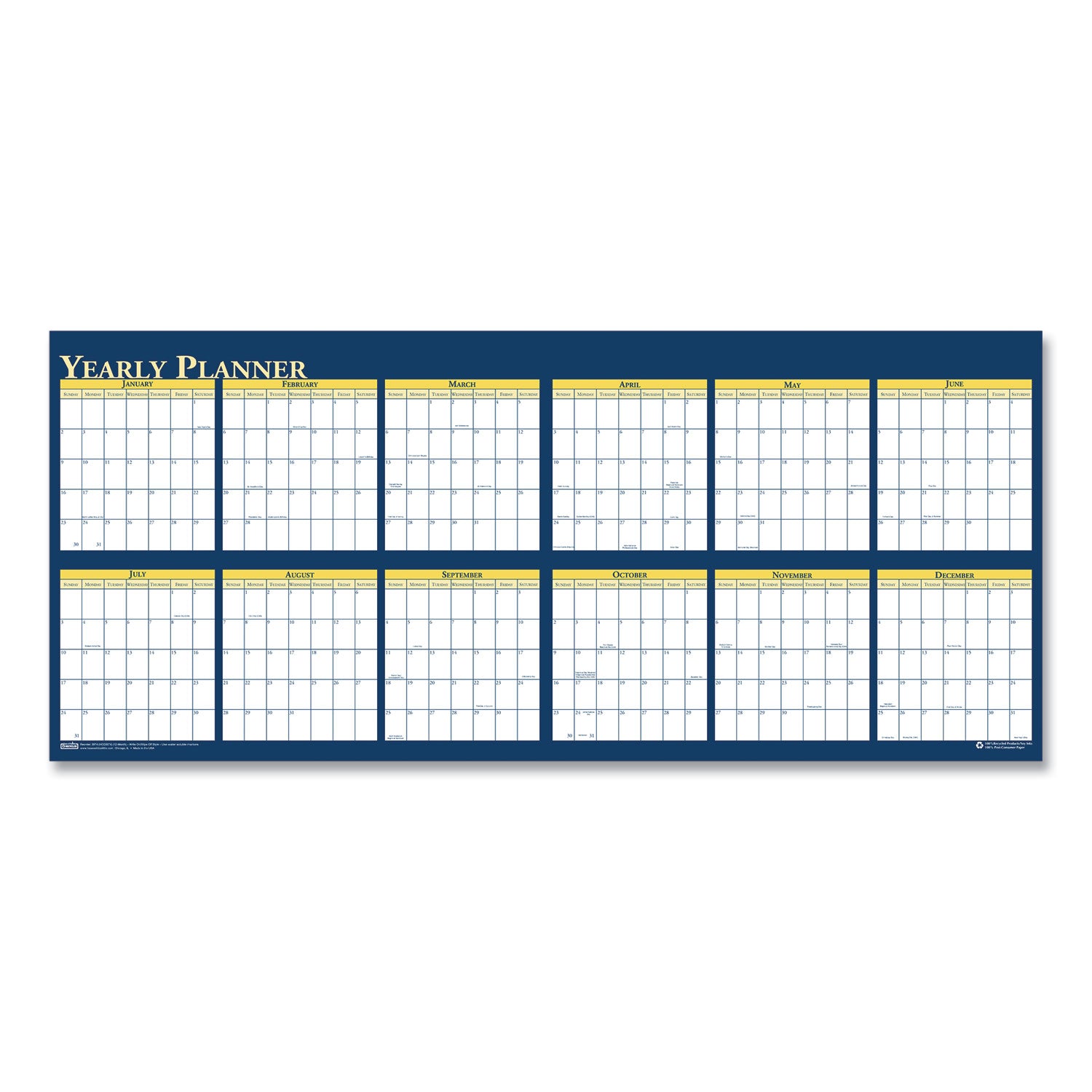 recycled-reversible-yearly-wall-planner-60-x-26-white-blue-yellow-sheets-12-month-jan-to-dec-2024_hod3974 - 3