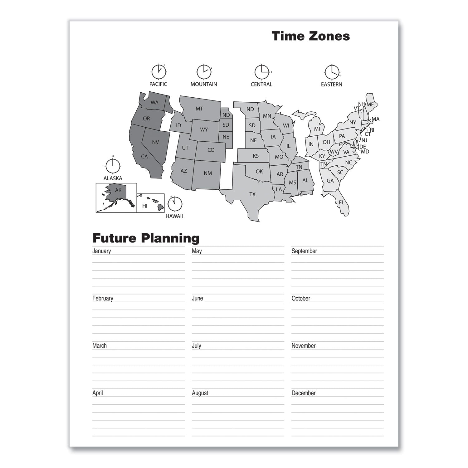 House of Doolittle Planner - Julian Dates - 5.2 Year - December - January - 1 Month Double Page Layout - Spiral Bound - Black - Black - 11" Height x 8.5" Width - Dated Planning Page, Ruled Daily Block, Holiday Listing, Reminder Section, Phone Log Pag - 6