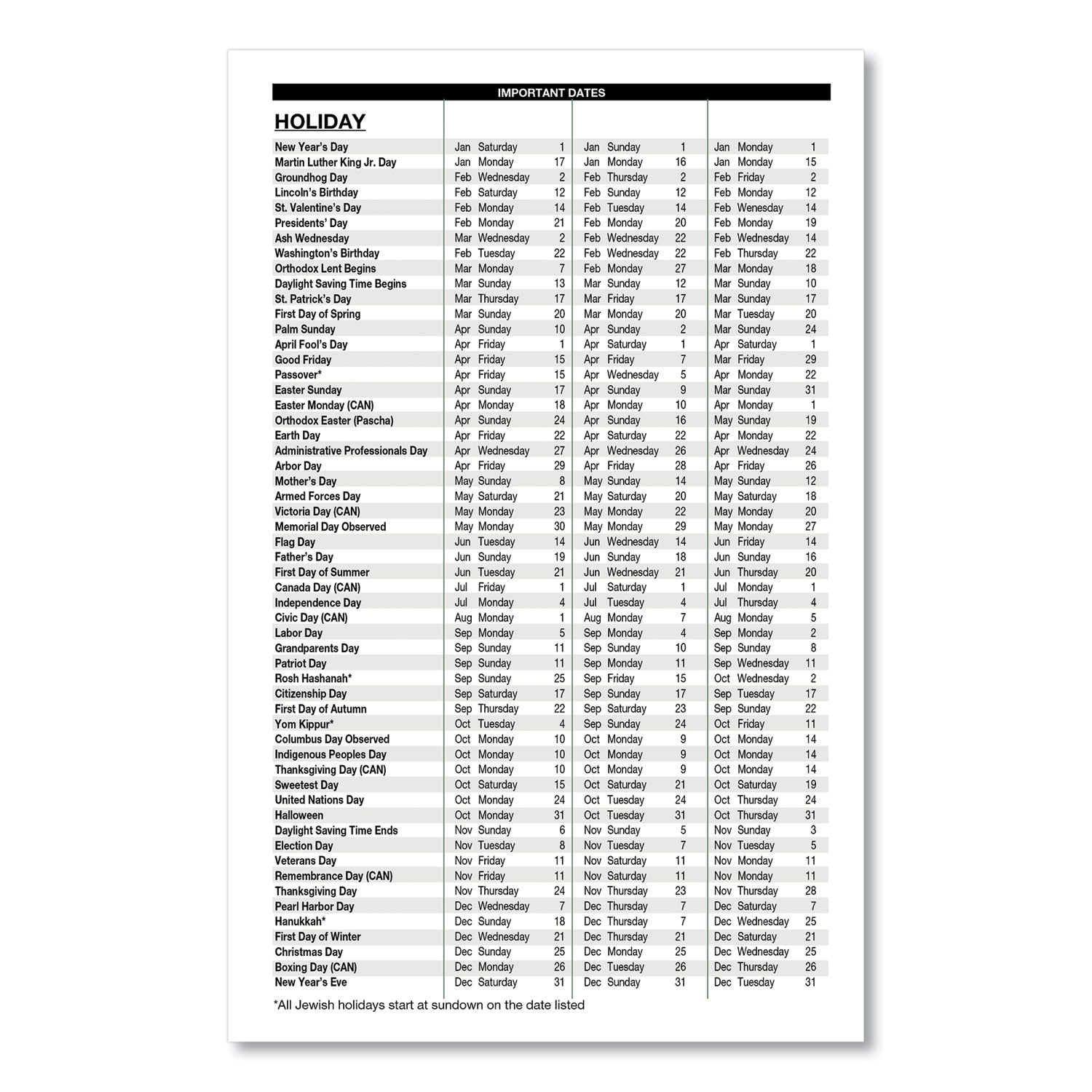 memo-size-daily-appointment-book-with-15-minute-schedule-8-x-5-black-cover-12-month-jan-to-dec-2024_hod28802 - 3