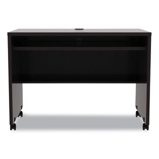Alera Valencia Series Mobile Workstation Desk, 41.38" x 23.63" x 30", Espresso