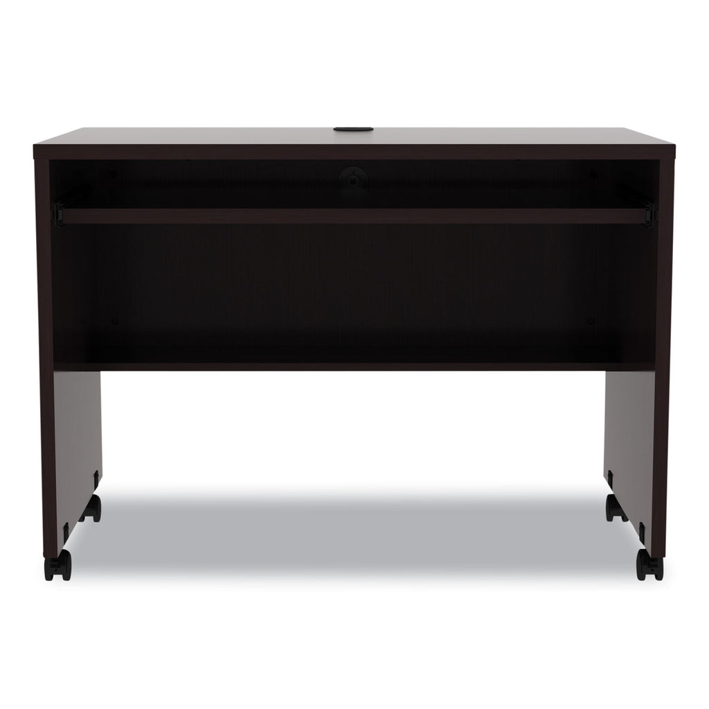 Alera Valencia Series Mobile Workstation Desk, 41.38" x 23.63" x 30", Espresso