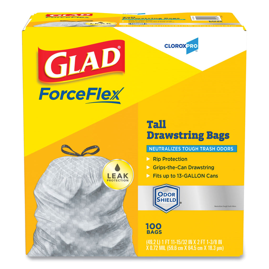 forceflex-tall-kitchen-drawstring-trash-bags-13-gal-072-mil-2375-x-2488-gray-100-box_clo70427 - 1
