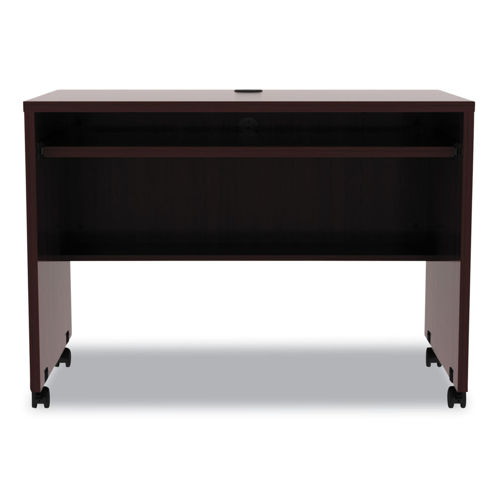 Alera Valencia Series Mobile Workstation Desk, 41.38" x 23.63" x 30", Mahogany