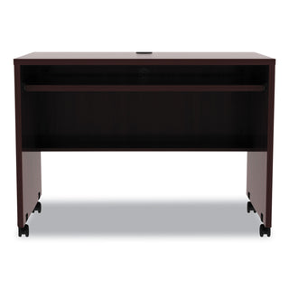 Alera Valencia Series Mobile Workstation Desk, 41.38" x 23.63" x 30", Mahogany