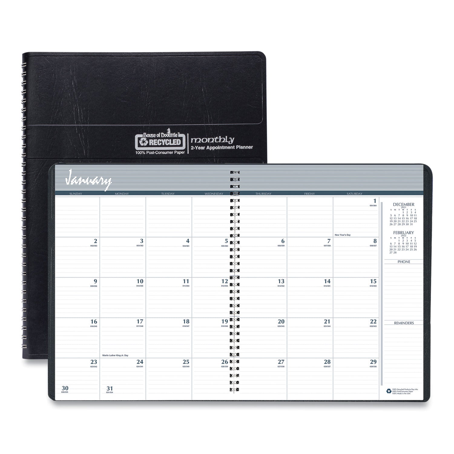 24-month-recycled-ruled-monthly-planner-11-x-85-black-cover-24-month-jan-to-dec-2024-to-2025_hod262002 - 1