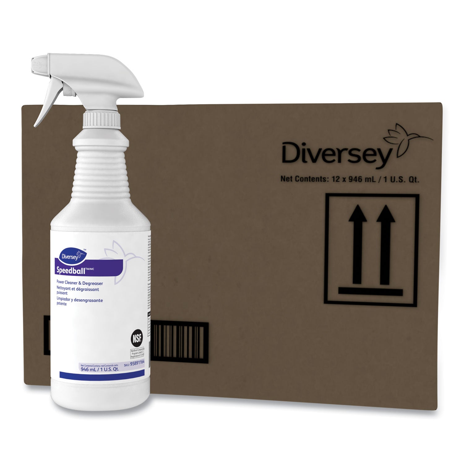 Speedball Heavy-Duty Cleaner, Citrus, Liquid, 1qt. Spray Bottle, 12/CT