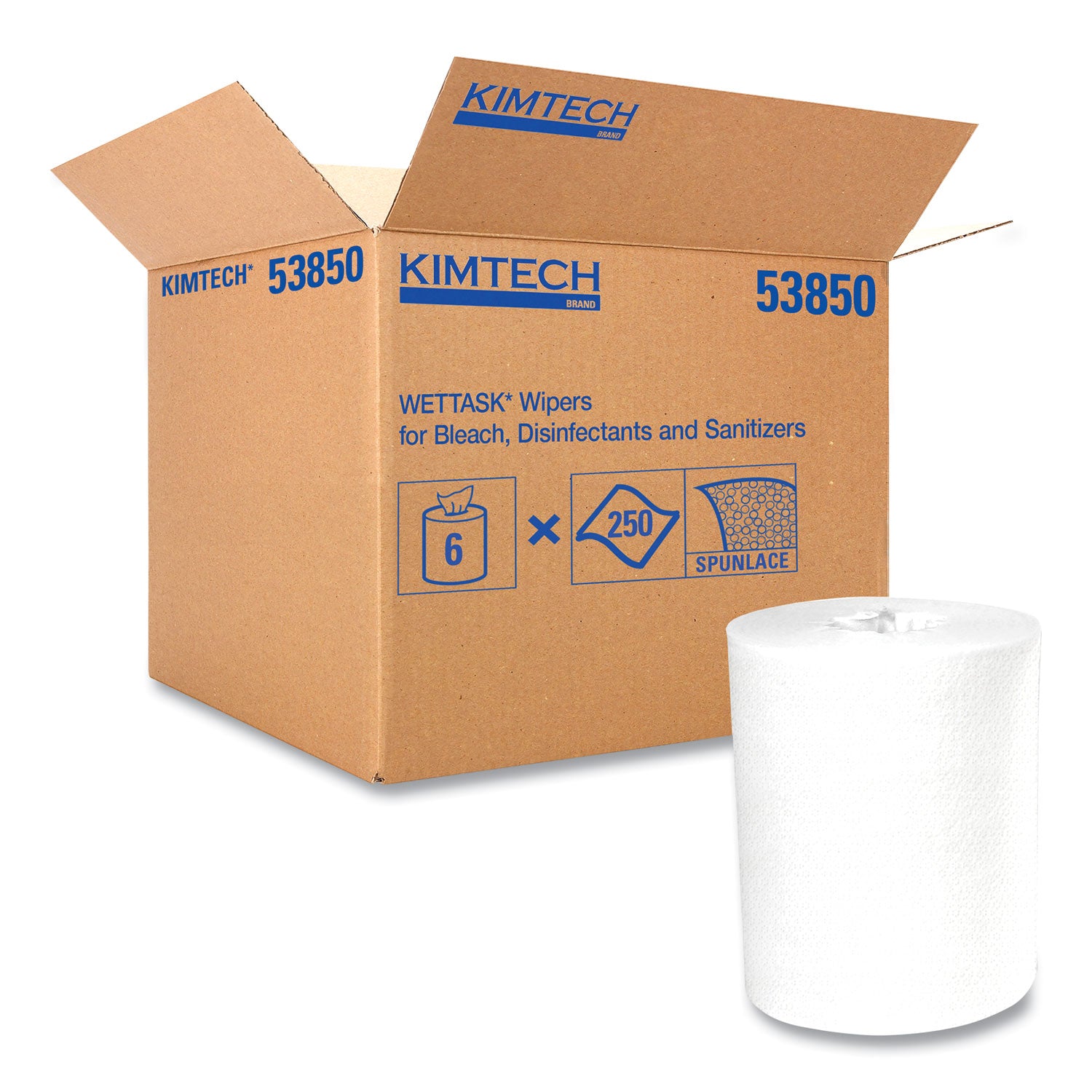 power-clean-wipers-for-disinfectants-sanitizers-and-solvents-wettask-customizable-wet-wiping-system-250-roll-6-roll-carton_kcc53850 - 2
