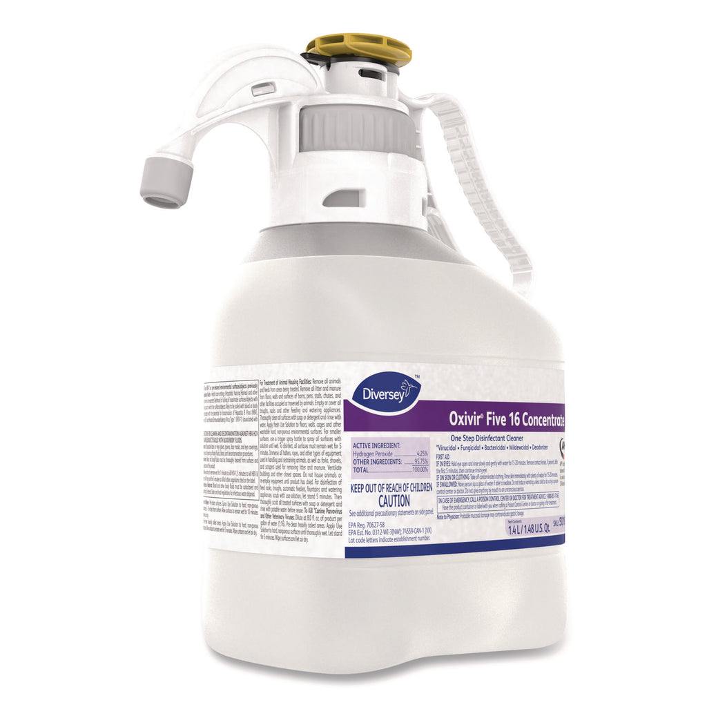 Oxivir Five 16 Concentrate One Step Disinfectant Cleaner, Liquid, 1.4 L, 2/CT