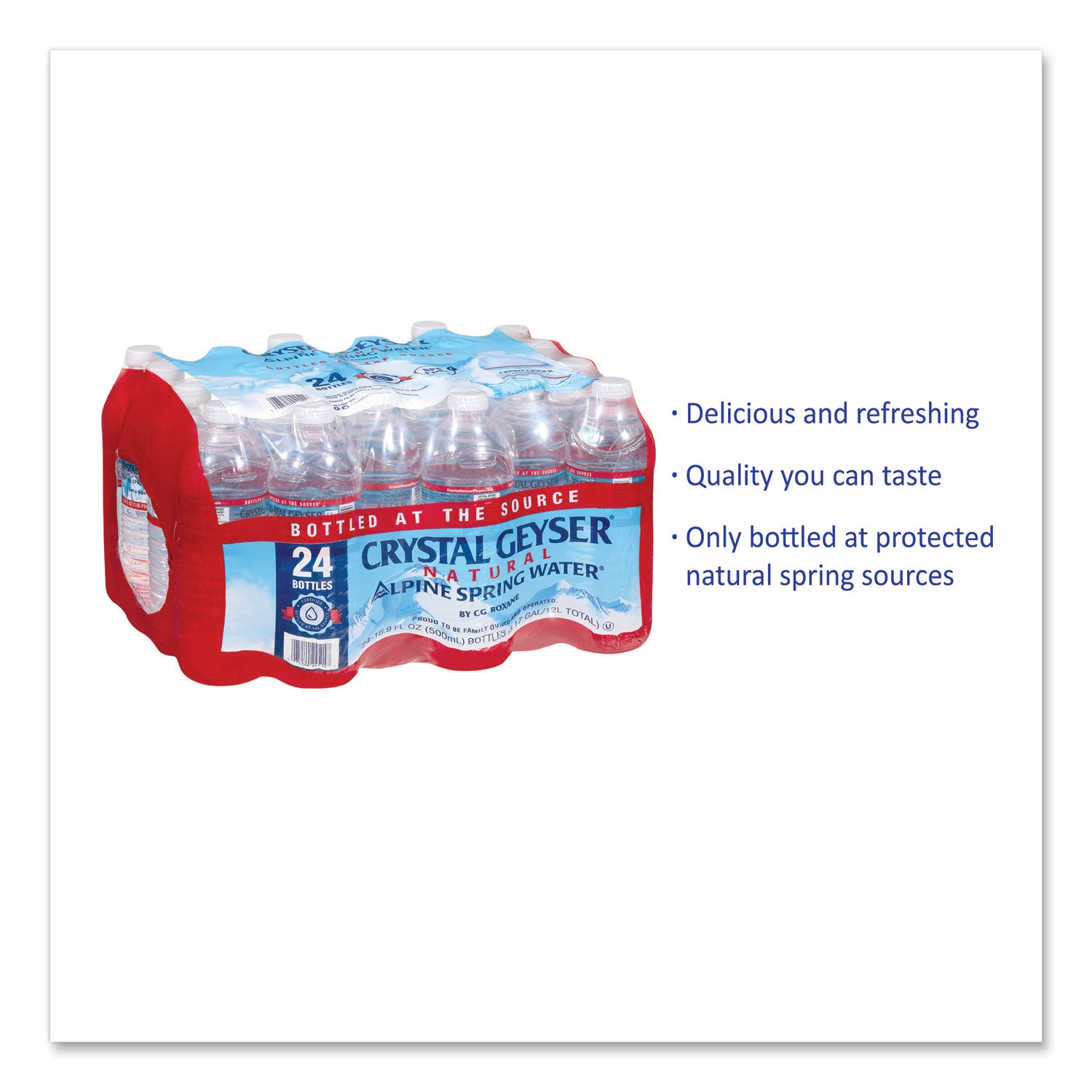Alpine Spring Water, 16.9 oz Bottle, 24/Carton, 84 Cartons/Pallet - 7