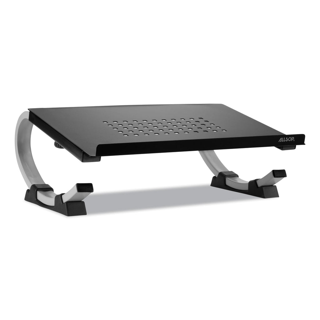 Redmond Adjustable Curve Notebook Stand, 15" x 11.5" x 6", Black/Silver, Supports 40 lbs - 