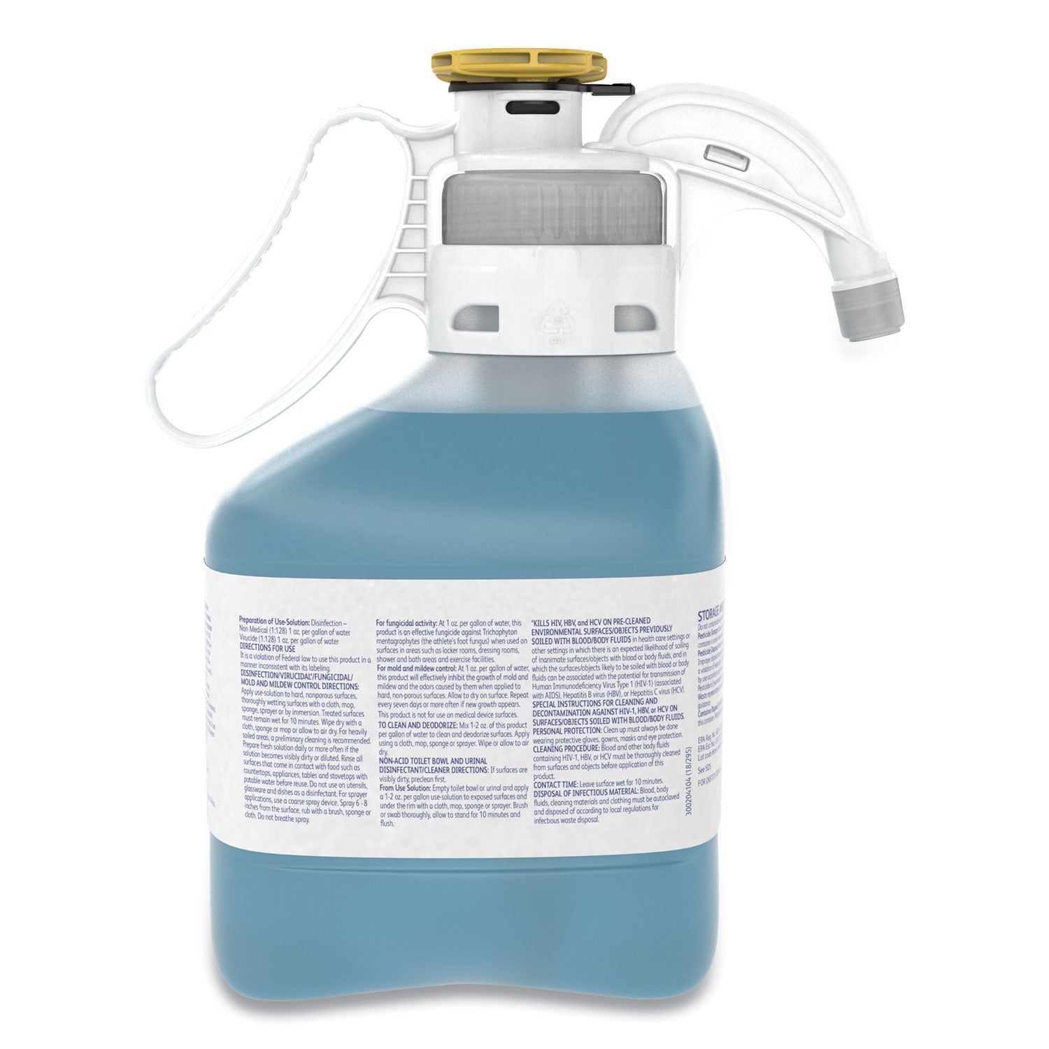 Crew Non-Acid Bowl and Bathroom Disinfectant Cleaner, Floral, 47.3 oz, 2/Carton - 