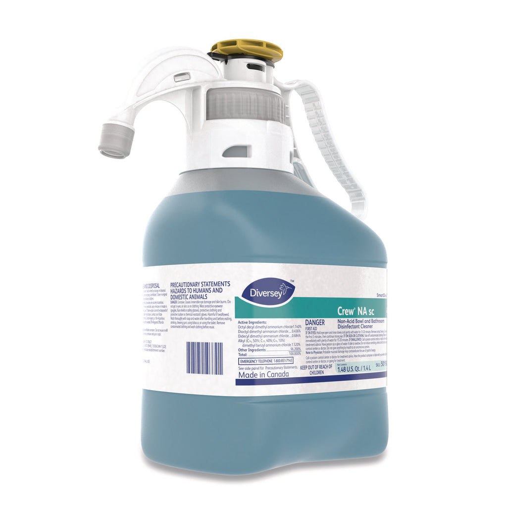 Crew Non-Acid Bowl and Bathroom Disinfectant Cleaner, Floral, 47.3 oz, 2/Carton