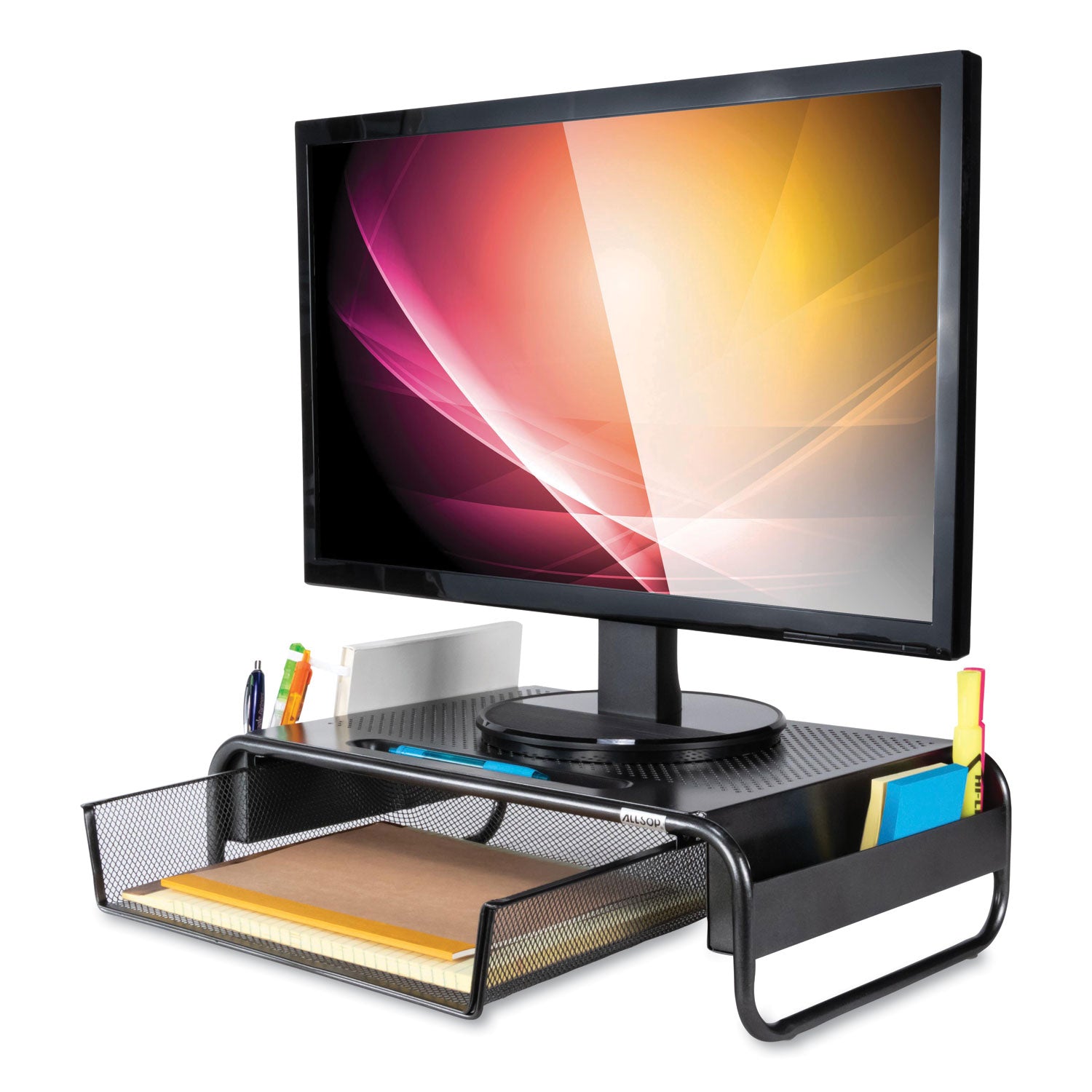 metal-art-organizer-5-monitor-18-x-118-x-51-black-supports-30-lbs_asp32166 - 4