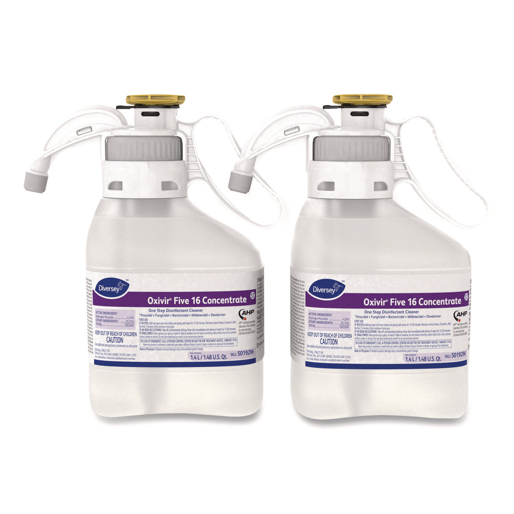 Oxivir Five 16 Concentrate One Step Disinfectant Cleaner, Liquid, 1.4 L, 2/CT