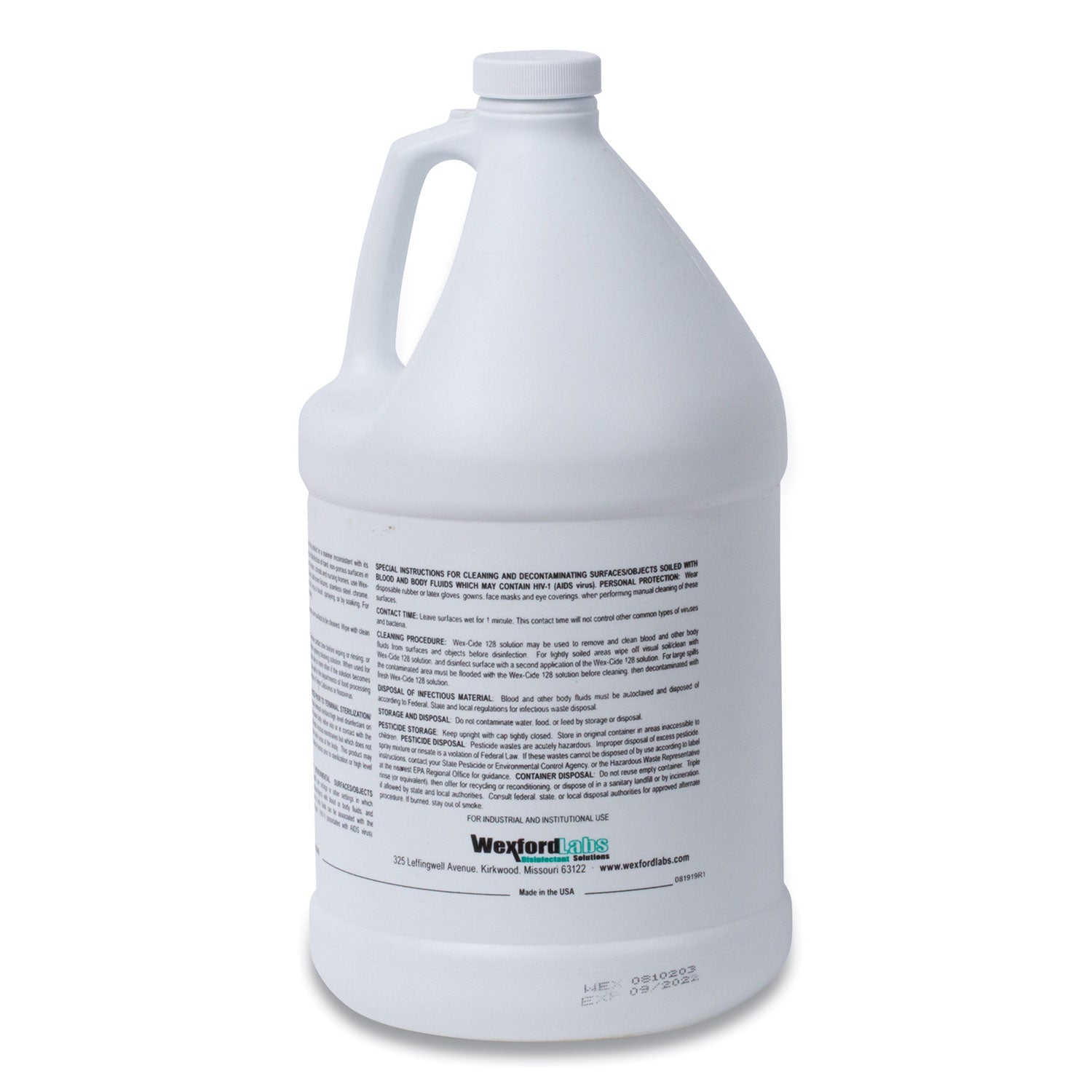 wex-cide-concentrated-disinfecting-cleaner-nectar-scent-128-oz-bottle_wxf211000ea - 2